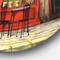 Designart - Red Facade of Charming Shop In Paris I - French Country Metal Circle Wall Art